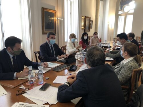 La reunión del Foro Interadministrativo del Mar Menor se celebró en el Ayuntamiento de Cartagena